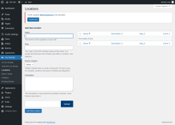 Page screenshot: Car Rentals → Locations