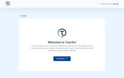 Page screenshot: TF Setup Wizard ‹ Test site — WordPress