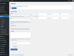 Page screenshot: Tours → Features