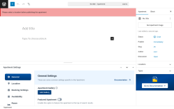 Page screenshot: Apartments → Add New Apartment