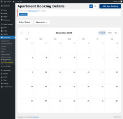 Page screenshot: Apartments → Booking Details