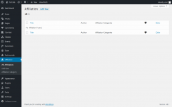 Page screenshot: Affiliation
