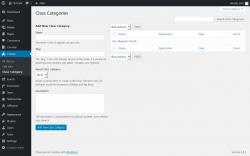 Page screenshot: Classes &rarr; Class Category