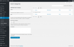 Page screenshot: Events &rarr; Event Category