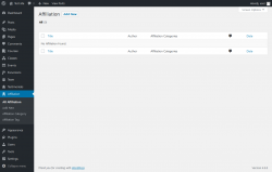Page screenshot: Affiliation