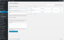 Page screenshot: Courses &rarr; Course Category
