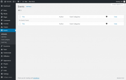 Page screenshot: Events