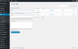 Page screenshot: Courses &rarr; Course Tag