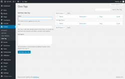 Page screenshot: Classes &rarr; Class Tag
