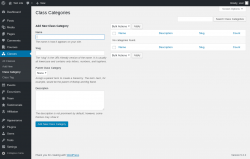Page screenshot: Classes &rarr; Class Category