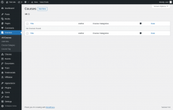 Page screenshot: Courses