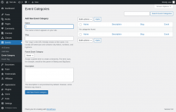 Page screenshot: Events &rarr; Event Category