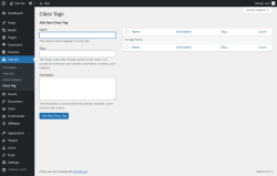 Page screenshot: Classes &rarr; Class Tag