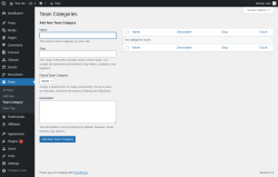 Page screenshot: Team &rarr; Team Category