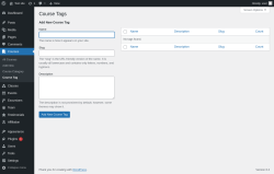 Page screenshot: Courses &rarr; Course Tag