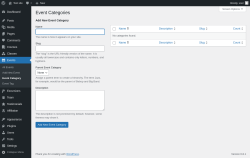 Page screenshot: Events &rarr; Event Category