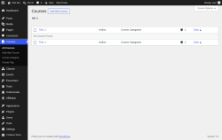 Page screenshot: Courses