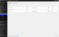 Page screenshot: Events