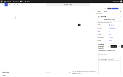 Page screenshot: Add Page &lsaquo; Test site &mdash; WordPress