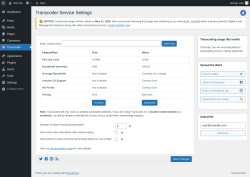Page screenshot: Transcoder