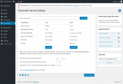Page screenshot: Transcoder