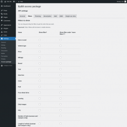 Page screenshot: Settings → Access package → 
                    Filters                