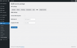 Page screenshot: Settings → Access package → 
                    DNB                