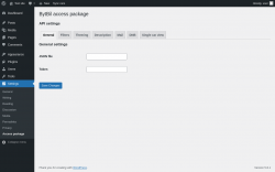 Page screenshot: Settings → Access package