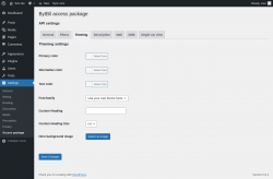 Page screenshot: Settings → Access package → 
                    Theming                