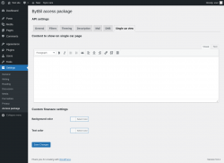 Page screenshot: Settings → Access package → 
                    Single car view                