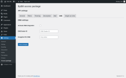 Page screenshot: Settings → Access package → 
                    DNB                