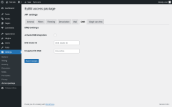 Page screenshot: Settings → Access package → 
                    DNB                