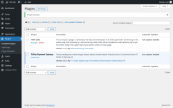 Page screenshot: Plugins ‹ Test site — WordPress