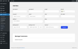 Page screenshot: Truebooker &rarr; Customers