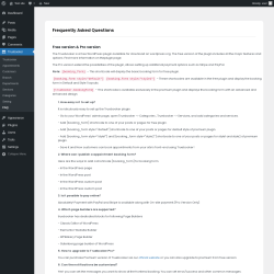 Page screenshot: Truebooker &rarr; FAQ