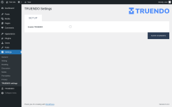 Page screenshot: Settings → TRUENDO settings