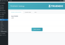 Page screenshot: Settings → TRUENDO settings