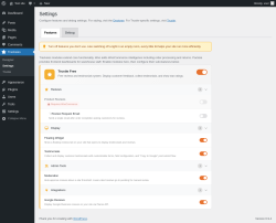 Page screenshot: Tracksies &rarr; Settings