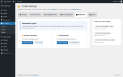 Page screenshot: Tracksies &rarr; Trustie &rarr; 
					
					Moderation				