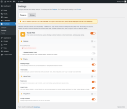 Page screenshot: Tracksies &rarr; Settings
