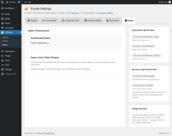 Page screenshot: Tracksies &rarr; Trustie &rarr; 
						
						Import					