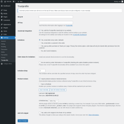 Page screenshot: Settings → Trustprofile