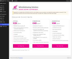 Page screenshot: Trusty WBS Form