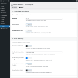 Page screenshot: SpecFit &rarr; 
             Settings
        