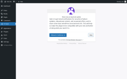 Page screenshot: TS Team ‹ Test site — WordPress