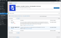 Page screenshot: Plugins ‹ Test site — WordPress