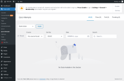 Page screenshot: Tutor LMS &rarr; Quiz Attempts