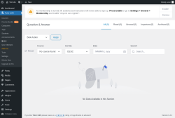 Page screenshot: Tutor LMS &rarr; Q & A 