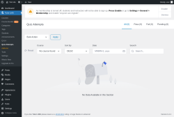 Page screenshot: Tutor LMS &rarr; Quiz Attempts