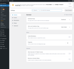 Page screenshot: Tutor LMS &rarr; Settings